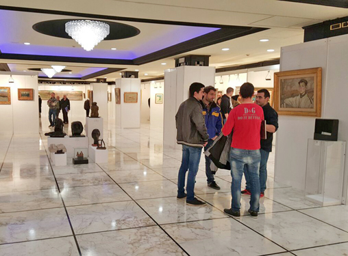 Juan de Echevarría, Jorge Oteiza, Millares, etc... formaron parte de la exposición de Galería Lorenart en Bilbao
